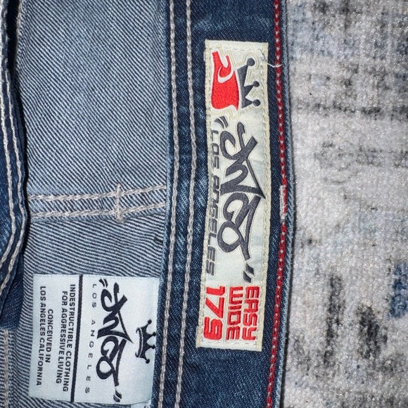 JNCO Blue Wide-Leg Jeans - Picture 4 of 6
